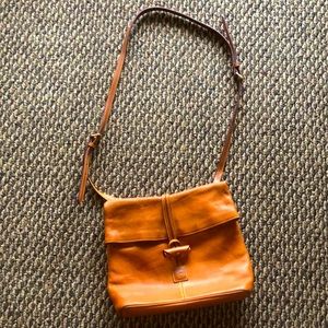 Dooney & Bourke Chestnut Leather Crossbody Bag